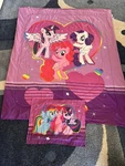 My Little Pony Twin/full Comforter & Pillowcase 2014 Hasbro Pink And Purple. Fixed Price $79.80.