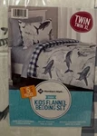 Members Mark Kids' 5PC. Reversible Comforter/bed-in-a-bag Set Twin/ Xl, Sharks. Fixed Price $49.95.