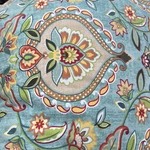 Sherry Kline Queen/king Comforter 86X103 Light Blue Floral Print Solid Back. Fixed Price $125.00.