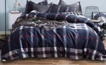 Houseri Navy Blue Plaid Comforter Queen Teen Boys Dark Bedding Sets .... Fixed Price $89.77.