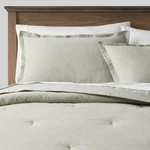 Twin/twin Extra Long Cotton Linen Chambray Comforter & Sham Set Moss Green. Fixed Price $31.99.