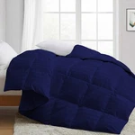 Deluxe Luxury Comforter Down Alternative Egyptian Cotton Navy Blue Stripes. Fixed Price $141.86.