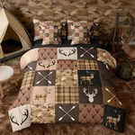 Feelyou Hunting Camo Deer Comforter Set With Sheets 7 Piece Twin Size Rustic Wes. Fixed Price $77.51.