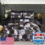 Zrnbast 7 Pieces Full Comforter Sets Black Geometric Bed Bag Floral Print. Fixed Price $84.00.