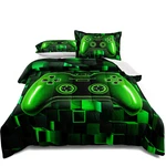 Lris Bedding Gamer Comforter Set Boys Teens Futuristic Green Gaming. Fixed Price $57.53.