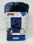 Marvel Avengers 62" X 90" Black Panther King Of Wakanda Blanket Kids Bedding. Fixed Price $25.00.