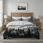 Nesker Comforter Set Twin Size Ink Forest 5 Pcs Bedding Kids And Adults. Fixed Price $91.56.