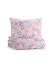 Kids Hearts Comforter Set With Shams- The Big One Size Full/queen. Fixed Price $65.00.