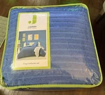 J Queen New York Darby Azure 3 Piece Comforter Set King Size 110 X 96. Fixed Price $100.00.