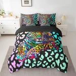 Cheetah Print Bed Bag Twin Rainbow Leopard Comforter Set 7 Piece Adu.... Fixed Price $96.04.