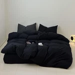 Luxlovery Black Comforter King Men Pure Bedding Set Durable Quilts Blan.... Fixed Price $118.11.