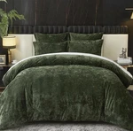 Crushed Velvet Comforter Set Queen Green 5PCS Ultra Soft Lightw.... Fixed Price $65.00.