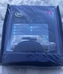 Serta Simply Clean Comforter King, 3-PIECE Set-duvet And 2 Shams. Fixed Price $28.00.