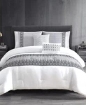 Closeout! Tilan 9-PC. Embroidered Geo Califonia King Comforter Set. Fixed Price $129.99.