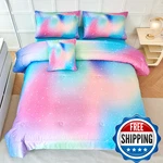Urbonur Full Size Comforter Sets Girls 6 Pieces Colorful Tie Dye Rainbow. Fixed Price $57.34.