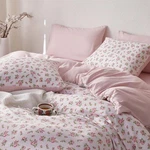 Wake In Cloud - Coquette Duvet Cover Set, Floral Cottagecore Flower Shabby Chic. Fixed Price $56.02.
