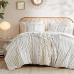 Ink+ivy Comforter Queen Size Bed, Chenille Tufted, Breathable Cotton. Fixed Price $137.99.