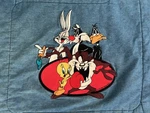 Warner Bros Looney Tunes Denim Twin Comforter 1997. Fixed Price $29.99.