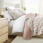 Lightweight Quilted Coverlet Set All Season Comfort In French Jacobean Style. Fixed Price $60.00.