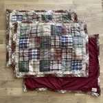 Vintage Woolrich Home Plaid Patchwork Quilt Pillow Sham Cotton Lot Of 3. Fixed Price $39.00.