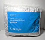 Linenspa Down Alternative Microfiber Reversable Comforter Oversized Queen White. Fixed Price $69.99.