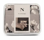 Natori Sakura Full/queen Duvet Cover Set Taupe Floral Cotton Sateen 3 Pc New. Fixed Price $89.99.