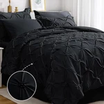 Jollyvogue King Size Comforter Set 7 Pieces, Black Bed Bag. Fixed Price $59.85.