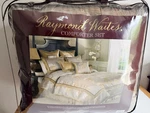 New! Raymond Waites Queen Comforter Bedding Set With Bedskirt + 2 Standard Shams. Fixed Price $55.00.