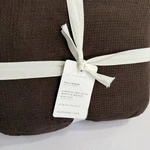 Pottery Barn European Flax Linen Waffle Duvet Cover Full/queen Dark Cholate. Fixed Price $199.00.