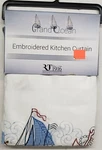 Pc. Embroidered Curtains Set: 2 TIERS(30"X36") & SWAG(60"X36") Grand Ocean,rt. Fixed Price $19.99.