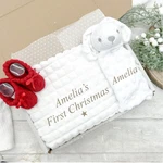 Personalised My First Christmas Embroidered Blanket/comforter. Fixed Price $36.31.