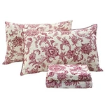 Bedding Elegant Sheets Set Luxury Collections 800 King Red Floral. Fixed Price $172.47.