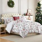 Reversible 6-PIECE Queen Christmas Comforter Set With Pillows & Shams. Fixed Price $58.99.