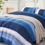 Perfemet Comforter Set 3 Pieces Bedding All Queen, Blue And White. Fixed Price $54.99.