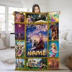 Custom Disney Rapunzel Tangled Blanket, Bedding Decor Fleece. Fixed Price $52.00.