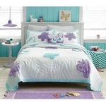 2 Piece- Circo Flutter Butterfly Quilt Comforter + Sham 100% Cotton Twin New. Fixed Price $92.95.