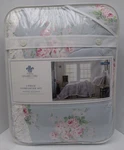 Simply Shabby Chic Blue Rose Bouquet Candy Floral Ruffled Comforter Set - Twin. Fixed Price $399.99.