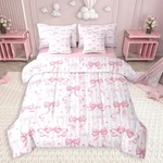 Feelyou Girls Pink Bow Comforter 7-PIECE Bedding Set Full Size Bag. Fixed Price $64.41.