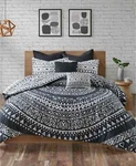 Urban Habitat Larisa Cotton 7-PIECE Full/queen Comforter Set, Black Geometric. Fixed Price $71.99.