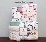 Pottery Barn Kids Peanuts Holiday Twin Quilt + Sham Sheet Bedding Set *snoopy. Fixed Price $299.95.
