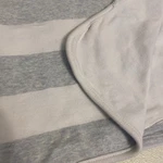 Baby Gap Reversible Blanket Blue White Stripe Cotton Infant Soft Comforter. Fixed Price $24.00.