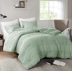 Comforter 3 Pc Set Twin Size Sage Green Pom Tufts Boho Lightweight. Fixed Price $27.35.