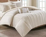 Harbor House Anslee 3-PIECE Cotton Queen Comforter Set In Taupe New. Fixed Price $124.99.