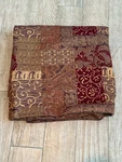 Croscill Galleria Brocade Shower Curtain 75LX71W Inch Red Gold Scroll Patchwork. Fixed Price $49.99.