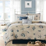 Madision Park Coastal Coral 7-PIECE Cal King Comforter Set With Shams & Pillow. Fixed Price $198.99.