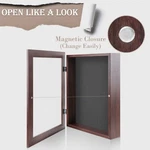 Shadow Box Frame Display Case 2" Depth 6 Pins For 11X14 Collages Mementos, Brown. Fixed Price $31.98.