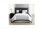 Truly Soft Everyday Full Queen 7-PIECE Black & White Comforter Set. Fixed Price $65.00.