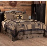Black Check Star Queen Quilt Country Patchwork Plaids Rustic Vhc Brands. Fixed Price $152.95.