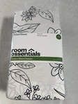 Full Easy Care Cotton Blend Sateen Sheet Set Gray Floral - Room Essentials. Fixed Price $5.99.
