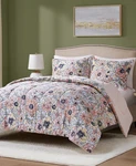 Jla Home Saffron 3-PIECE Reversible Printed Comforter Set Full/queen Brand New. Fixed Price $80.00.